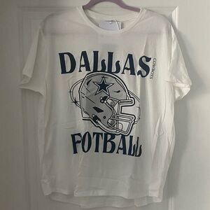 NWT Dallas Cowboys Victorious Vixen Shirt Sleeve Flowy Tee